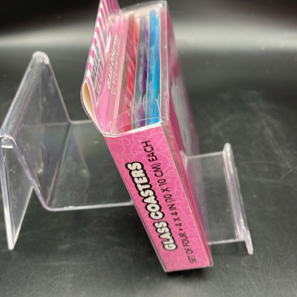 24HR DROP ⬇️ Hello Kitty Glass Coaster Set - Picture 2 of 3